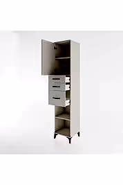 Hyperion Dolap 3 Raflı 3 Çekmeceli Tek Kapaklı 44x44x221 - S61M231V1B