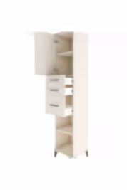 Hyperion Dolap 3 Raflı 3 Çekmeceli Tek Kapaklı 44x44x221 - S61M231V1B