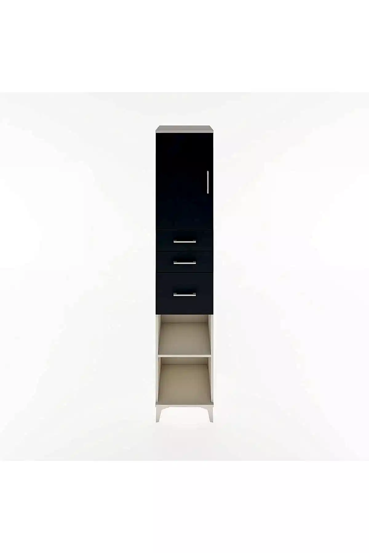 Hyperion Dolap 3 Raflı 3 Çekmeceli Tek Kapaklı 44x44x221 - S61M231V2B