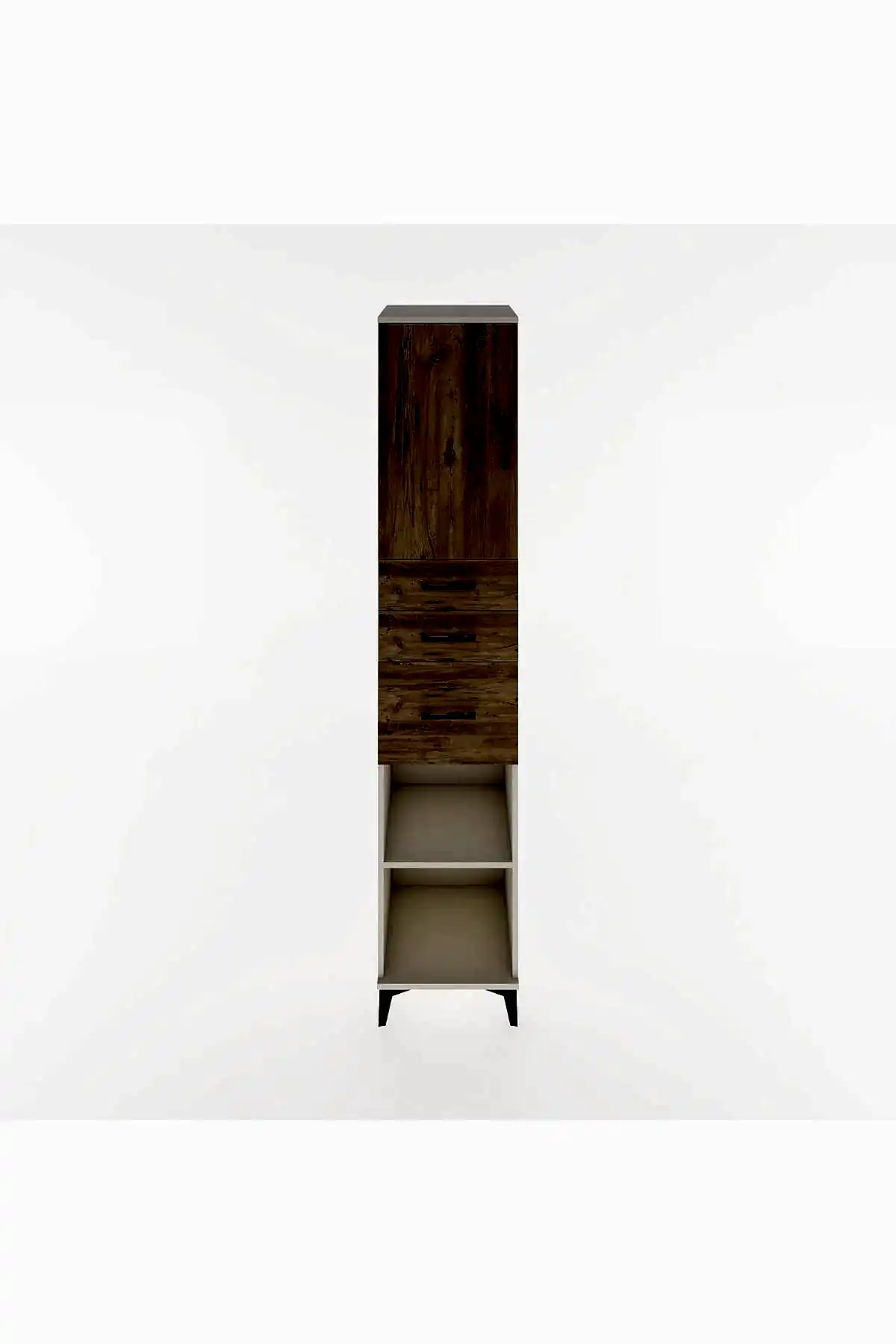 Hyperion Dolap 3 Raflı 3 Çekmeceli Tek Kapaklı 44x44x221 - S61M231V3B