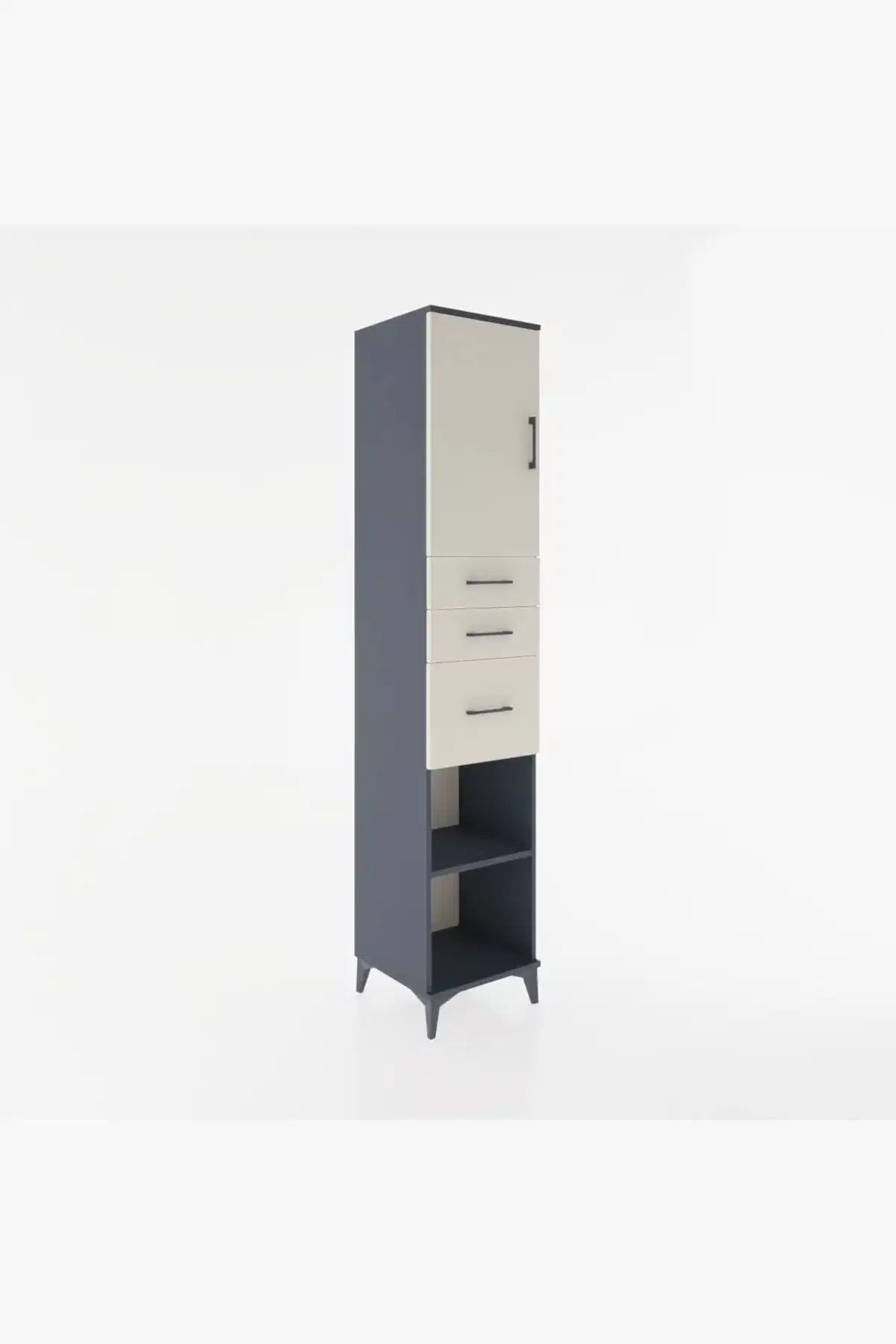 Hyperion Dolap 3 Raflı 3 Çekmeceli Tek Kapaklı 44x44x221 - S61M231V4B