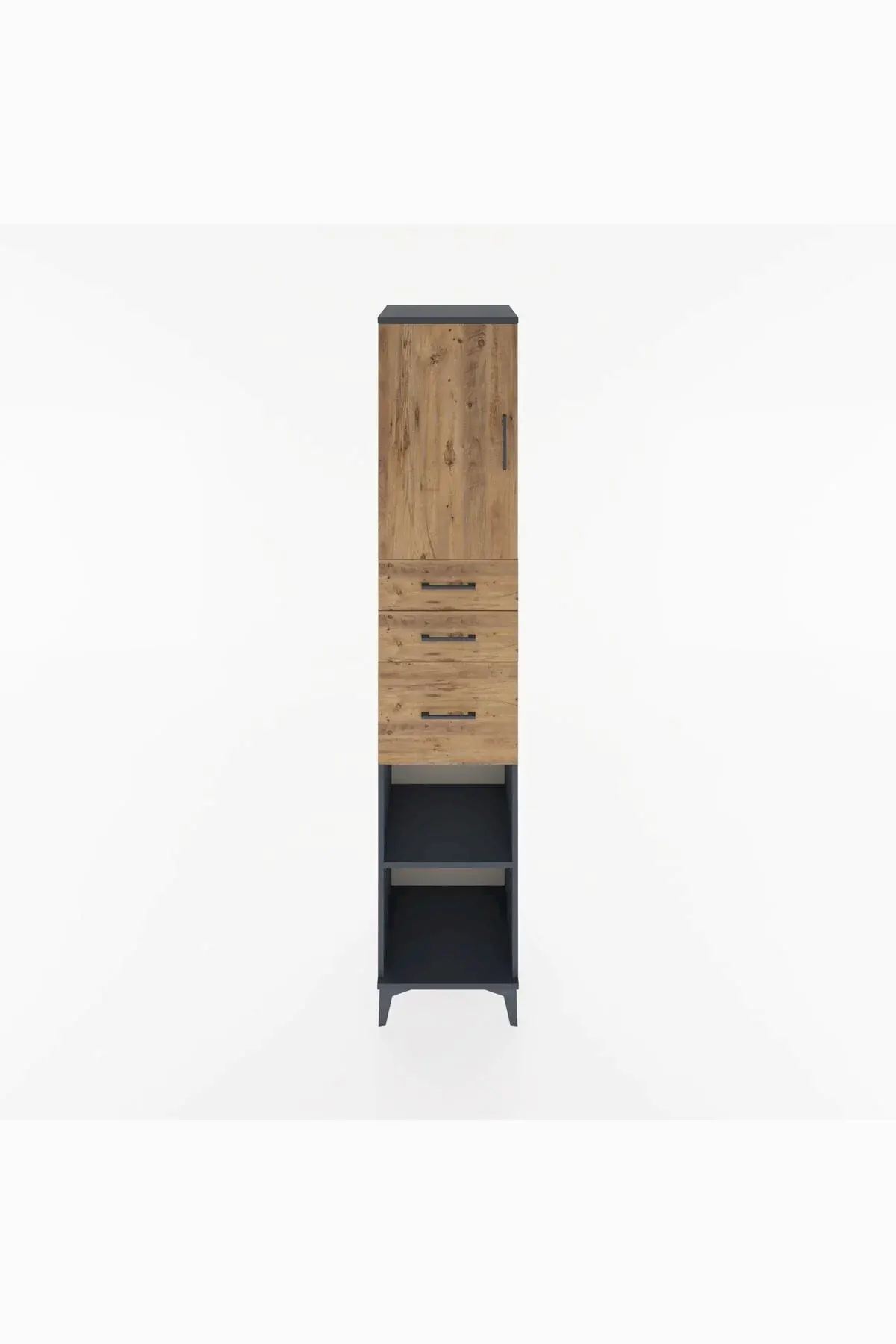 Hyperion Dolap 3 Raflı 3 Çekmeceli Tek Kapaklı 44x44x221 - S61M231V6B