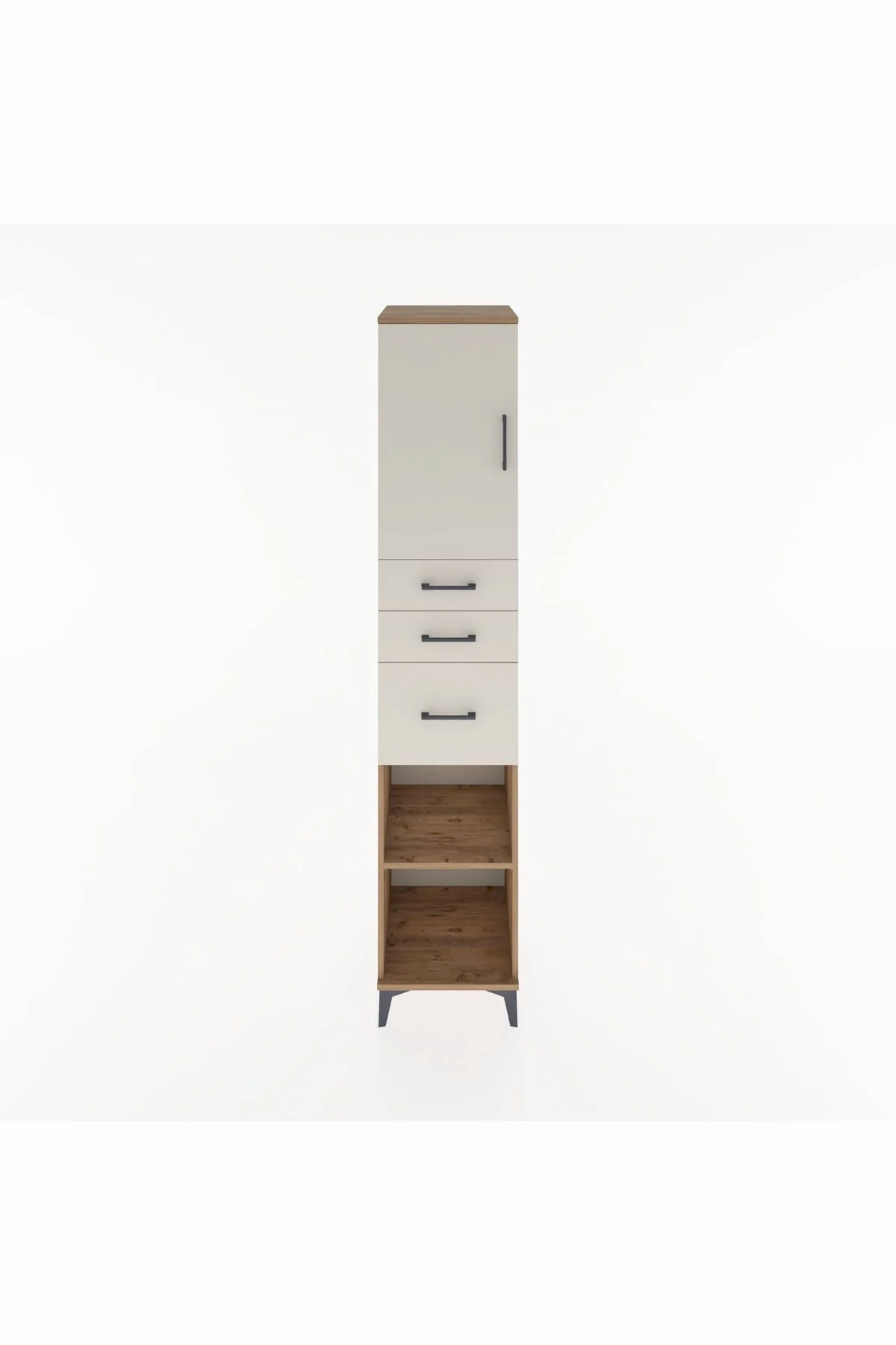 Hyperion Dolap 3 Raflı 3 Çekmeceli Tek Kapaklı 44x44x221 - S61M231V7B