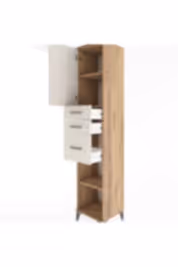 Hyperion Dolap 3 Raflı 3 Çekmeceli Tek Kapaklı 44x44x221 - S61M231V7B