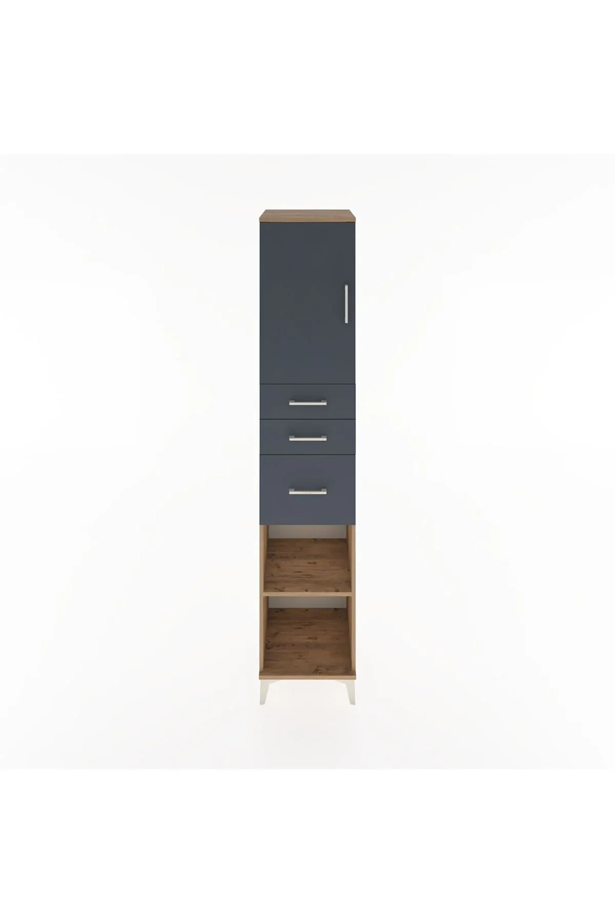 Hyperion Dolap 3 Raflı 3 Çekmeceli Tek Kapaklı 44x44x221 - S61M231V8B