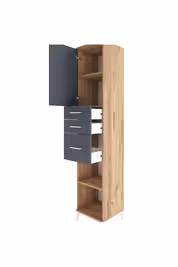 Hyperion Dolap 3 Raflı 3 Çekmeceli Tek Kapaklı 44x44x221 - S61M231V8B