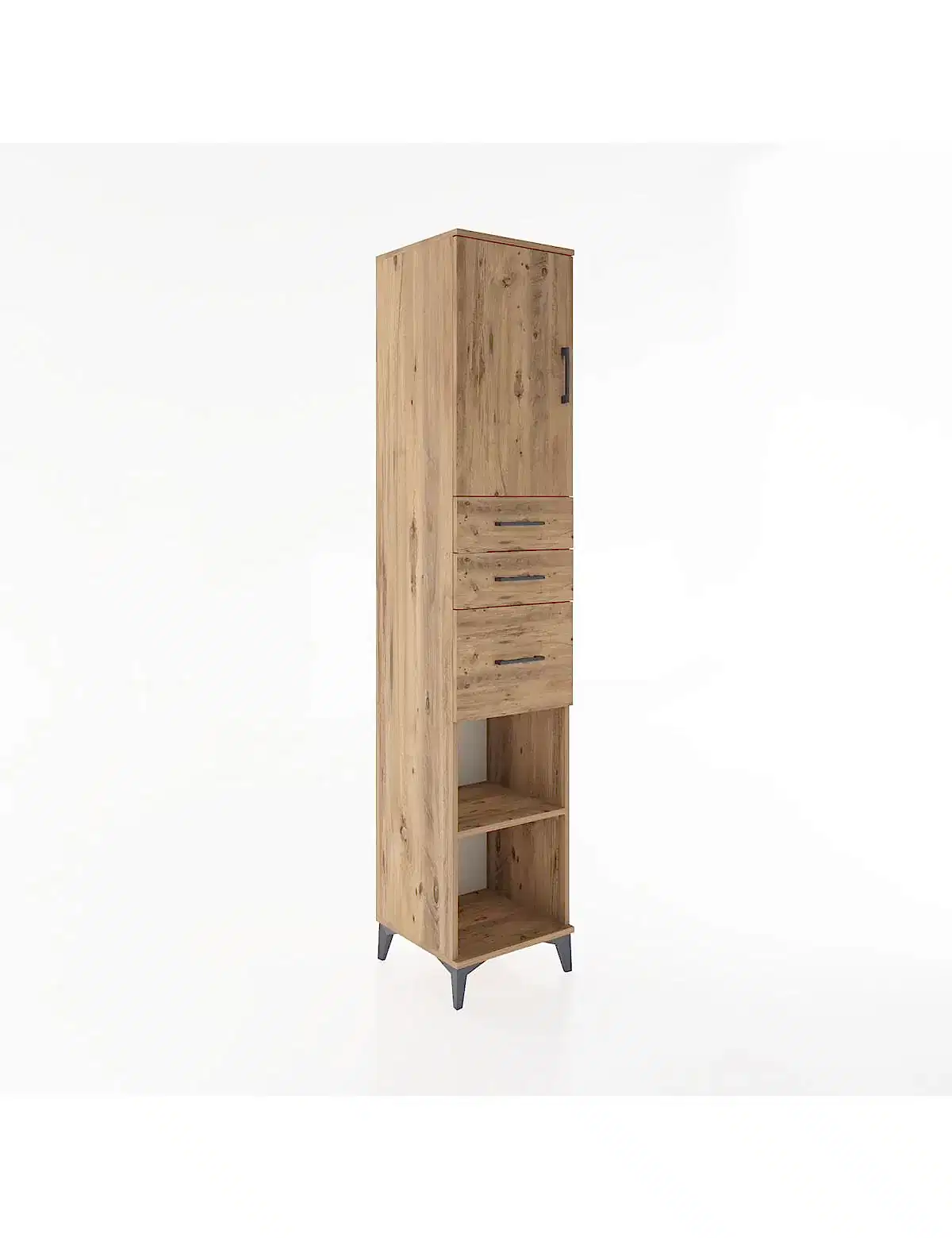 Hyperion Dolap 3 Raflı 3 Çekmeceli Tek Kapaklı 44x44x221 - S61M231V9B