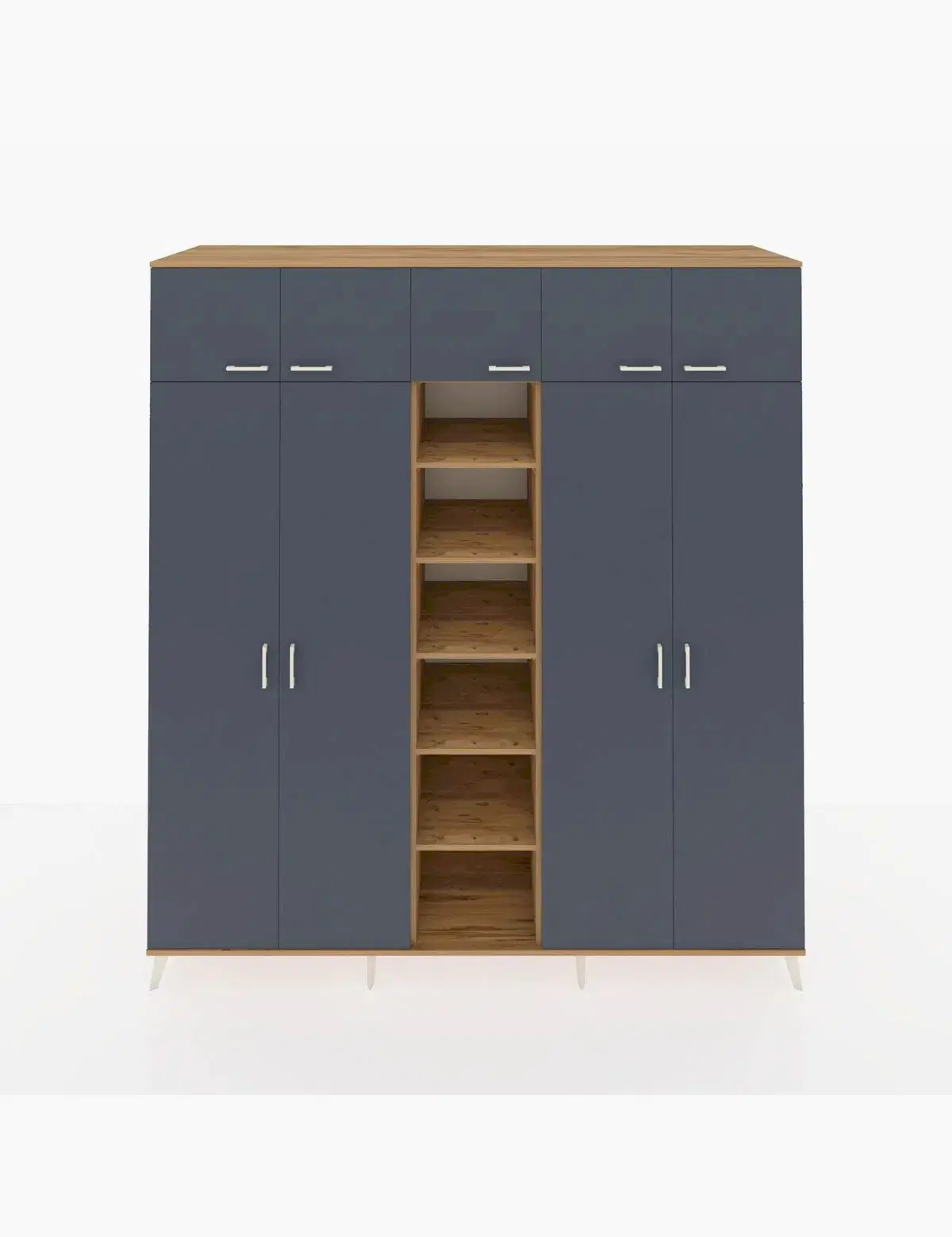 Kronos Dolap 12 Raflı 9 Kapaklı 2 Askılı 220x59x243 - S784M016V27C