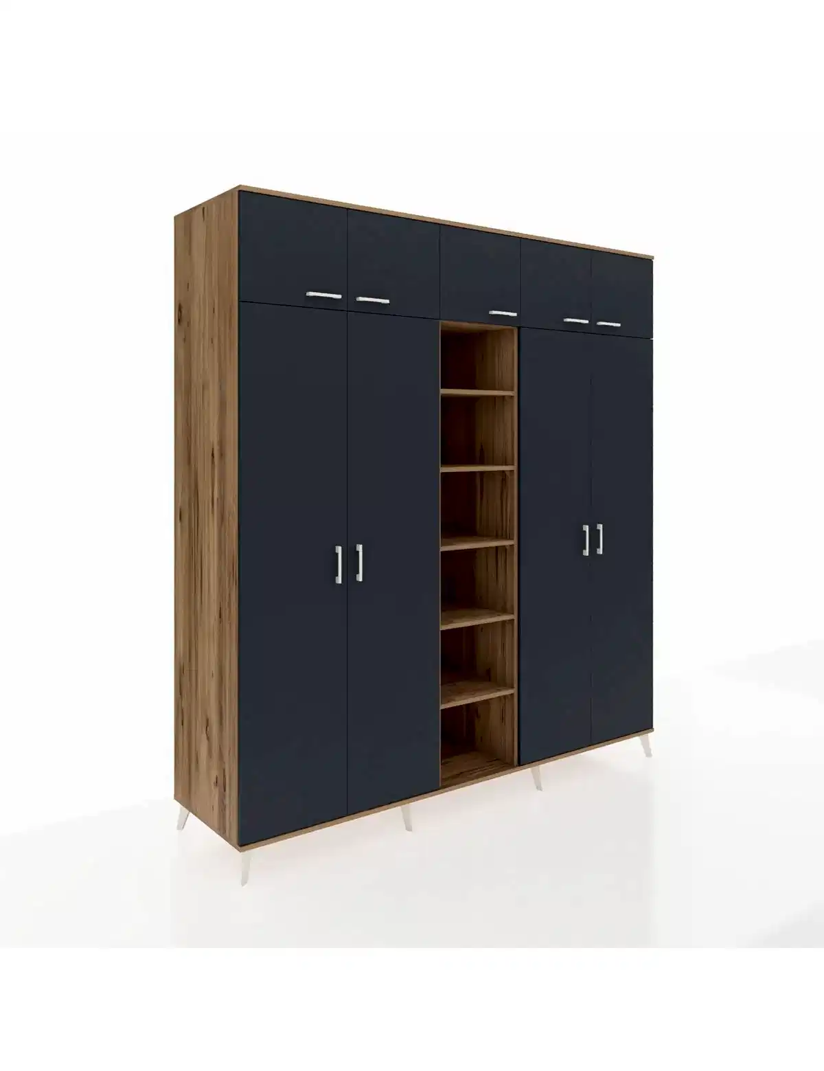 Kronos Dolap 12 Raflı 9 Kapaklı 2 Askılı 220x59x243 - S784M016V27C