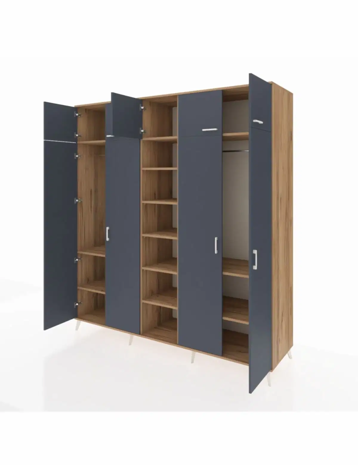 Kronos Dolap 12 Raflı 9 Kapaklı 2 Askılı 220x59x243 - S784M016V27C