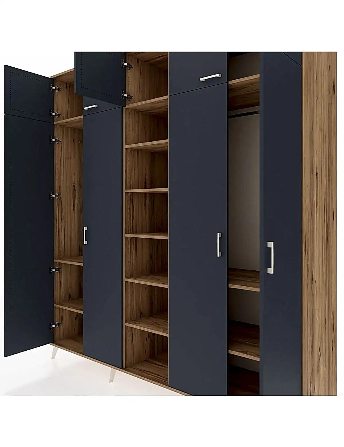 Kronos Dolap 12 Raflı 9 Kapaklı 2 Askılı 220x59x243 - S784M016V27C