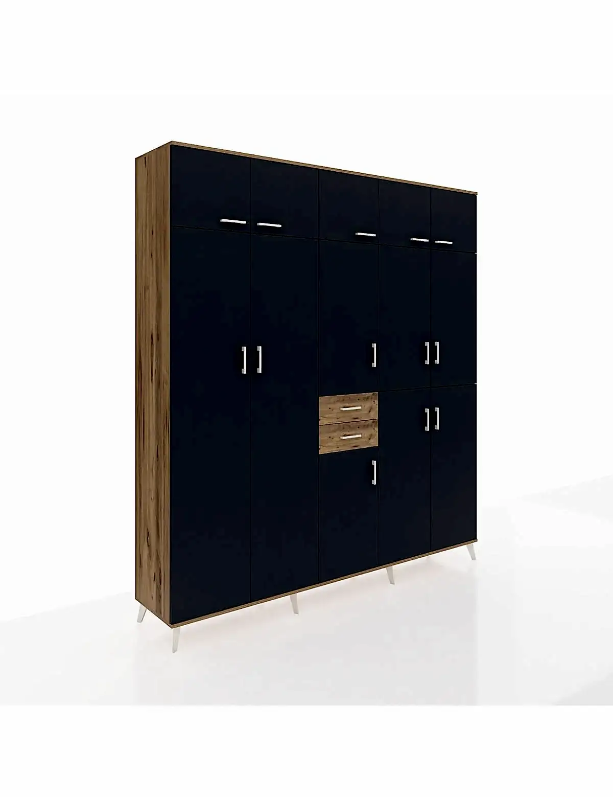 Hyperion Dolap 10 Raflı 2 Çekmeceli 3 Askılı 220x44x243 - S553M027V27B