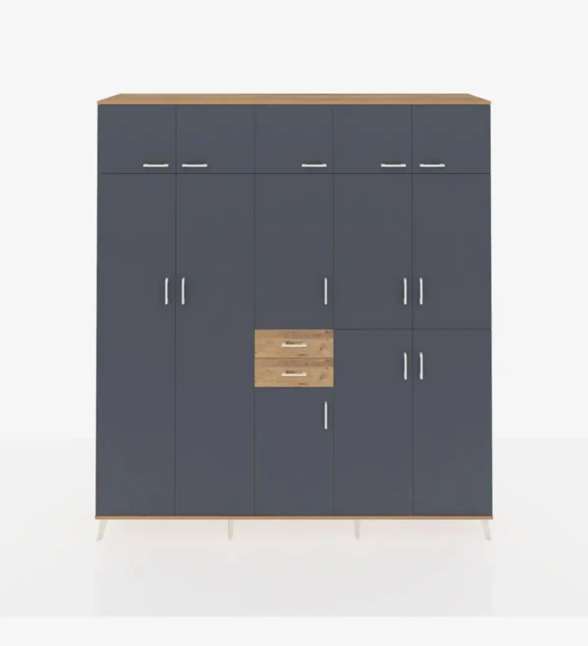 Hyperion Dolap 10 Raflı 2 Çekmeceli 3 Askılı 220x44x243 - S553M027V27B