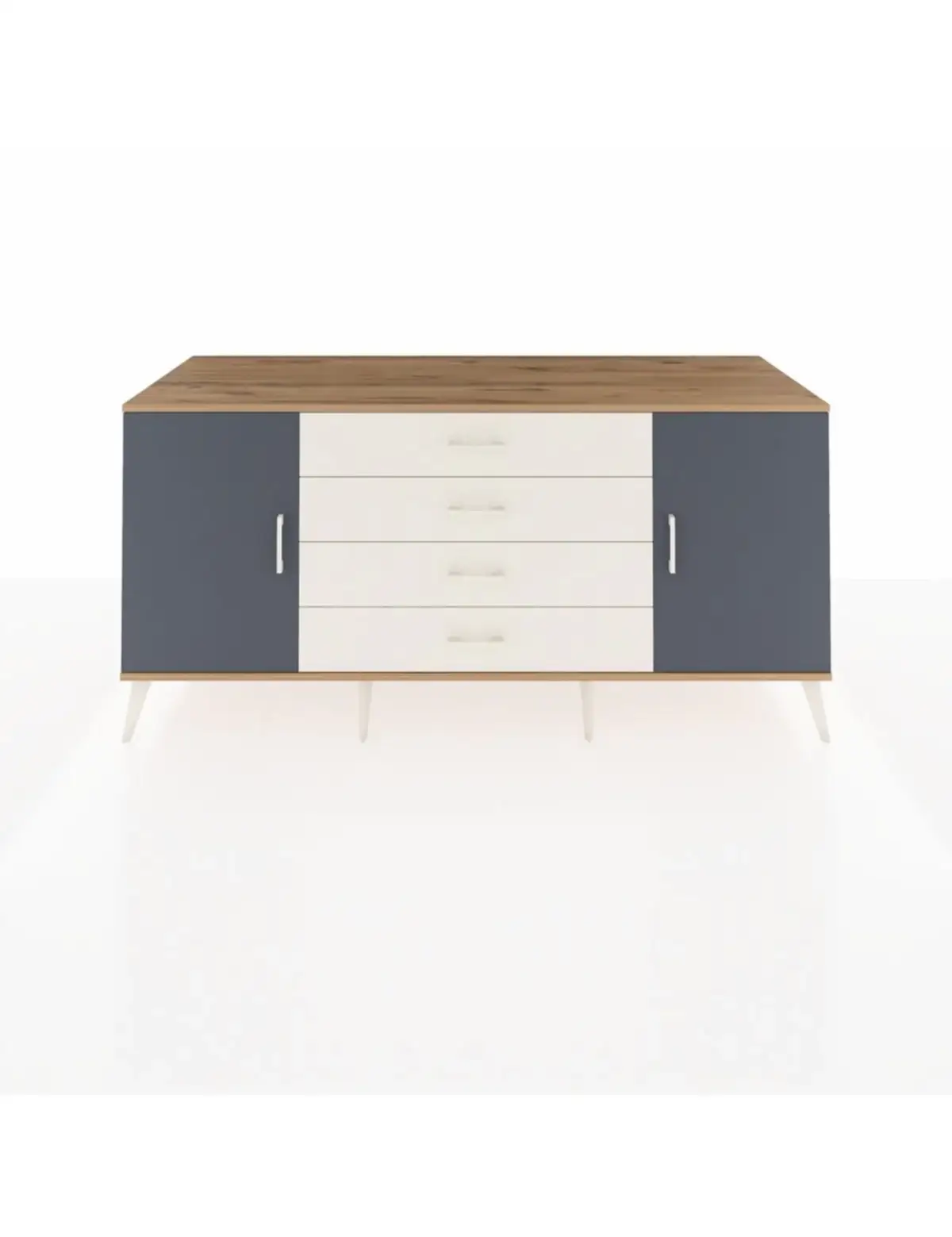 Kronos Konsol 2 Raflı 4 Çekmeceli 2 Kapaklı 176x59x83 - S610M001V25C