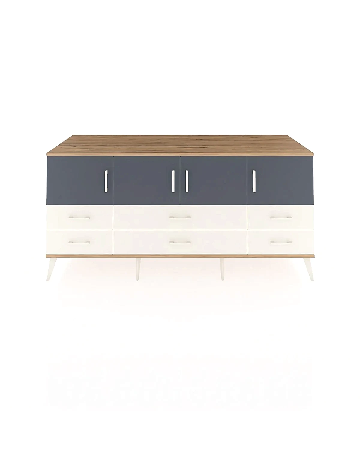 Kronos Konsol 3 Raflı 6 Çekmeceli 4 Kapaklı 176x59x83 - S610M004V25C