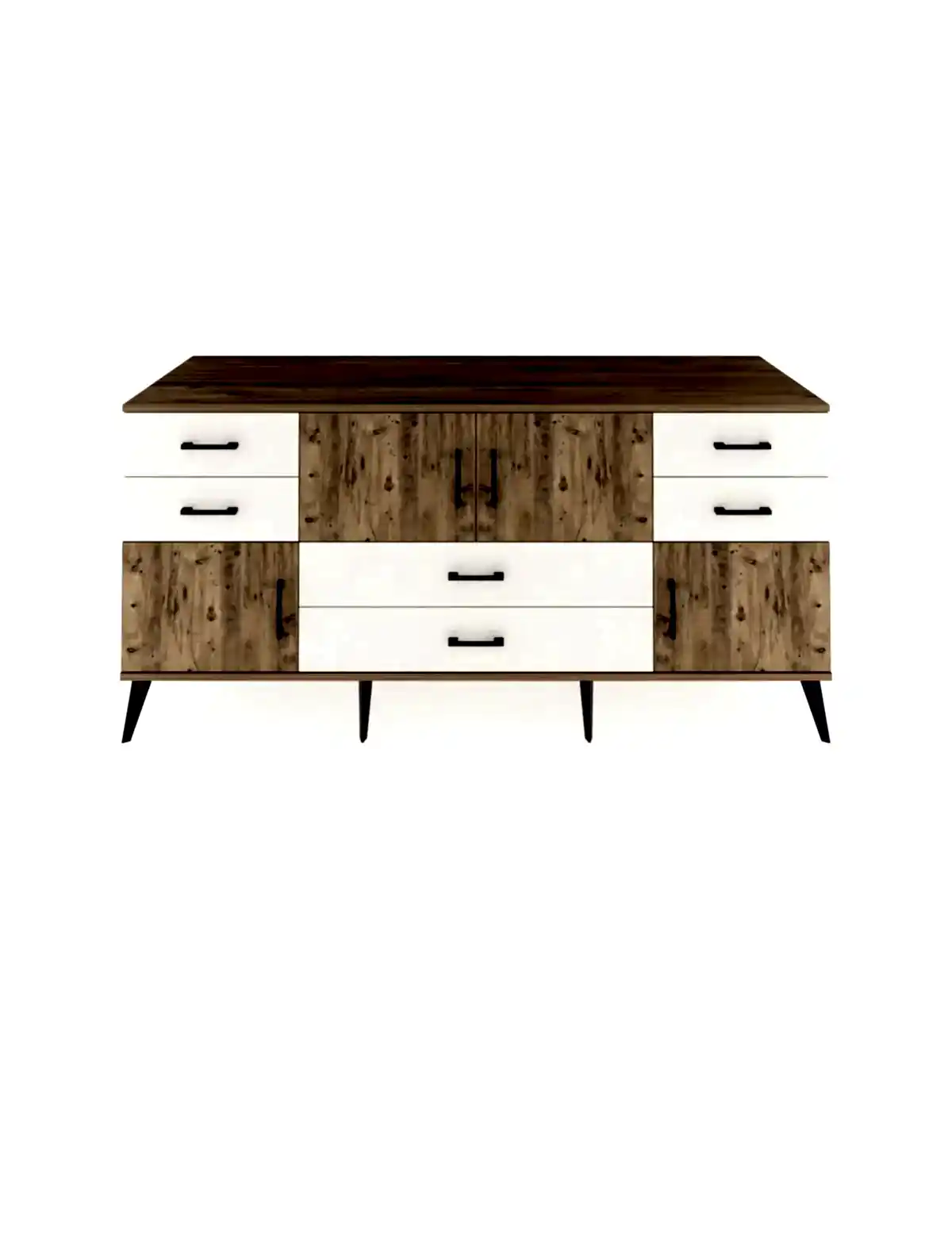 Kronos Konsol 3 Raflı 6 Çekmeceli 4 Kapaklı 176x59x83 - S610M006V19C