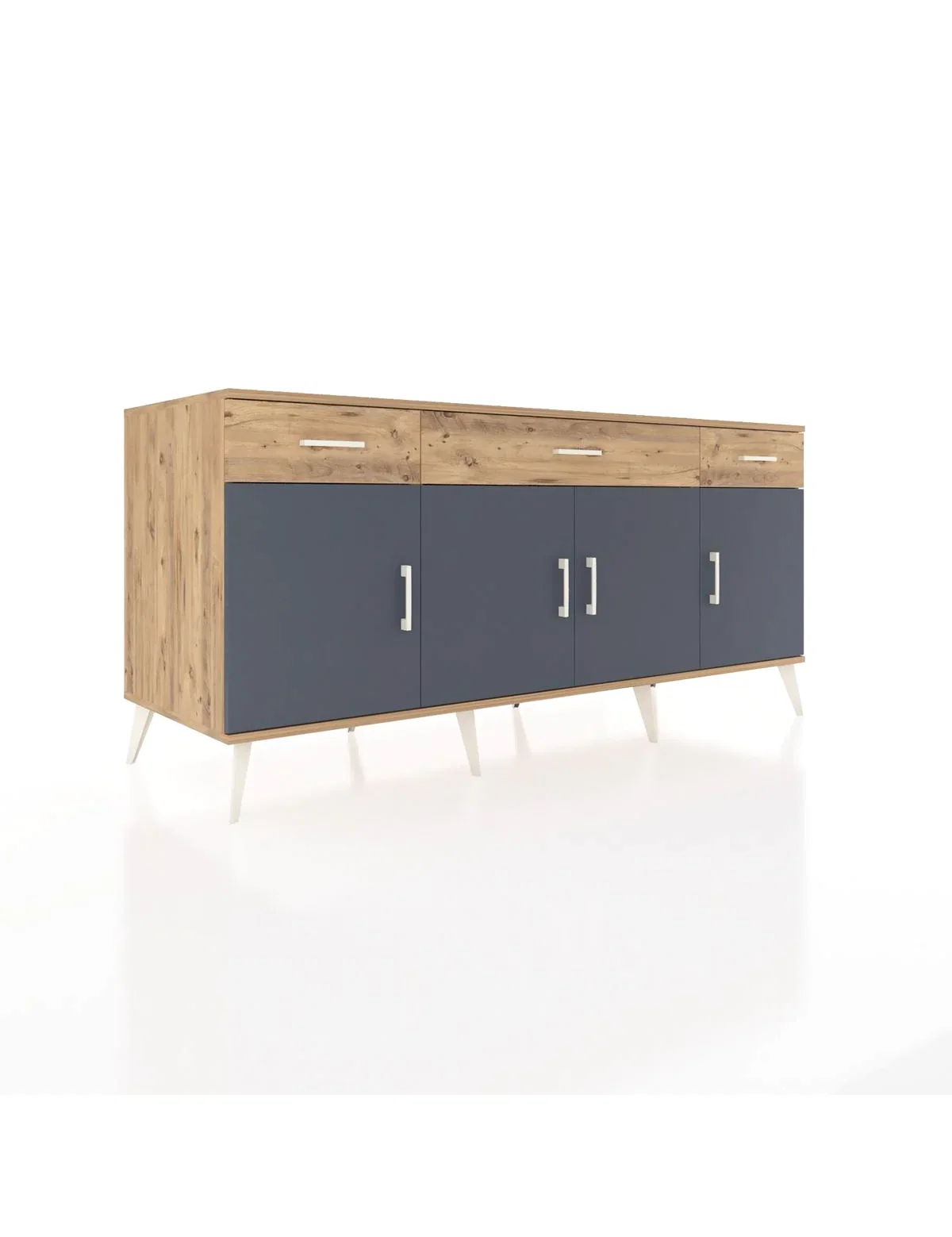 Kronos Konsol 3 Raflı 3 Çekmeceli 4 Kapaklı 176x59x83 - S610M008V27C