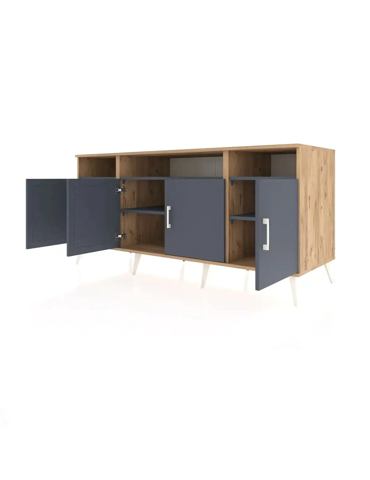 Kronos Konsol 6 Raflı 4 Kapaklı 176x59x83 - S610M010V26C