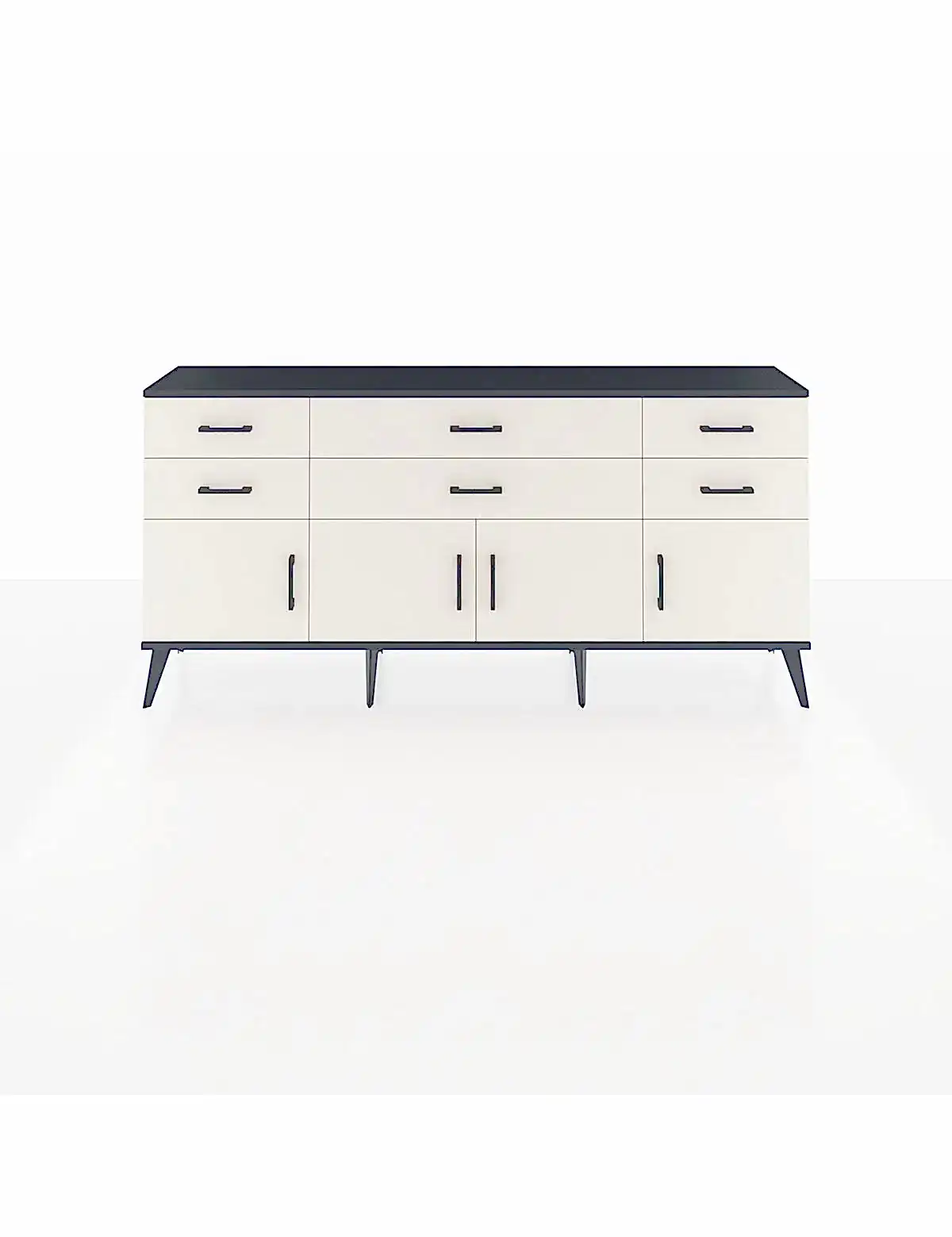 Arges Konsol 2 Raflı 6 Çekmeceli 4 Kapaklı 176x30x83 - S148M003V13A