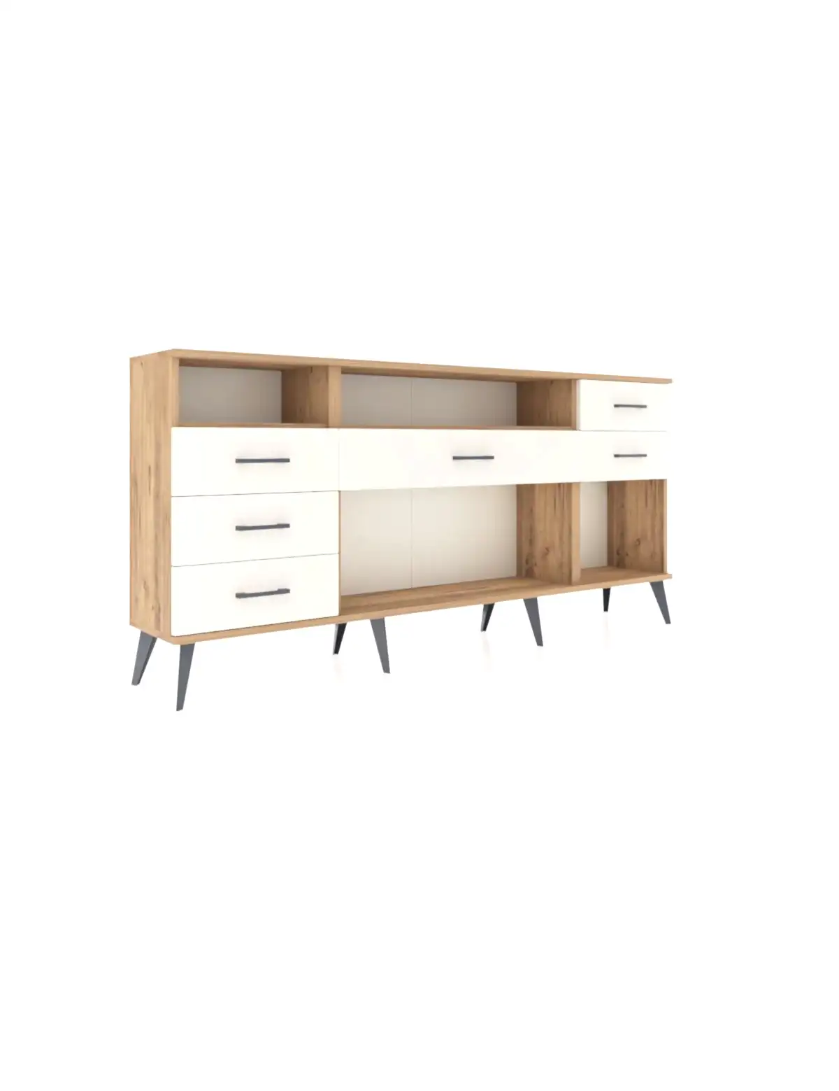 Arges Konsol 2 Raflı 6 Çekmeceli 176x30x83 - S148M012V19A