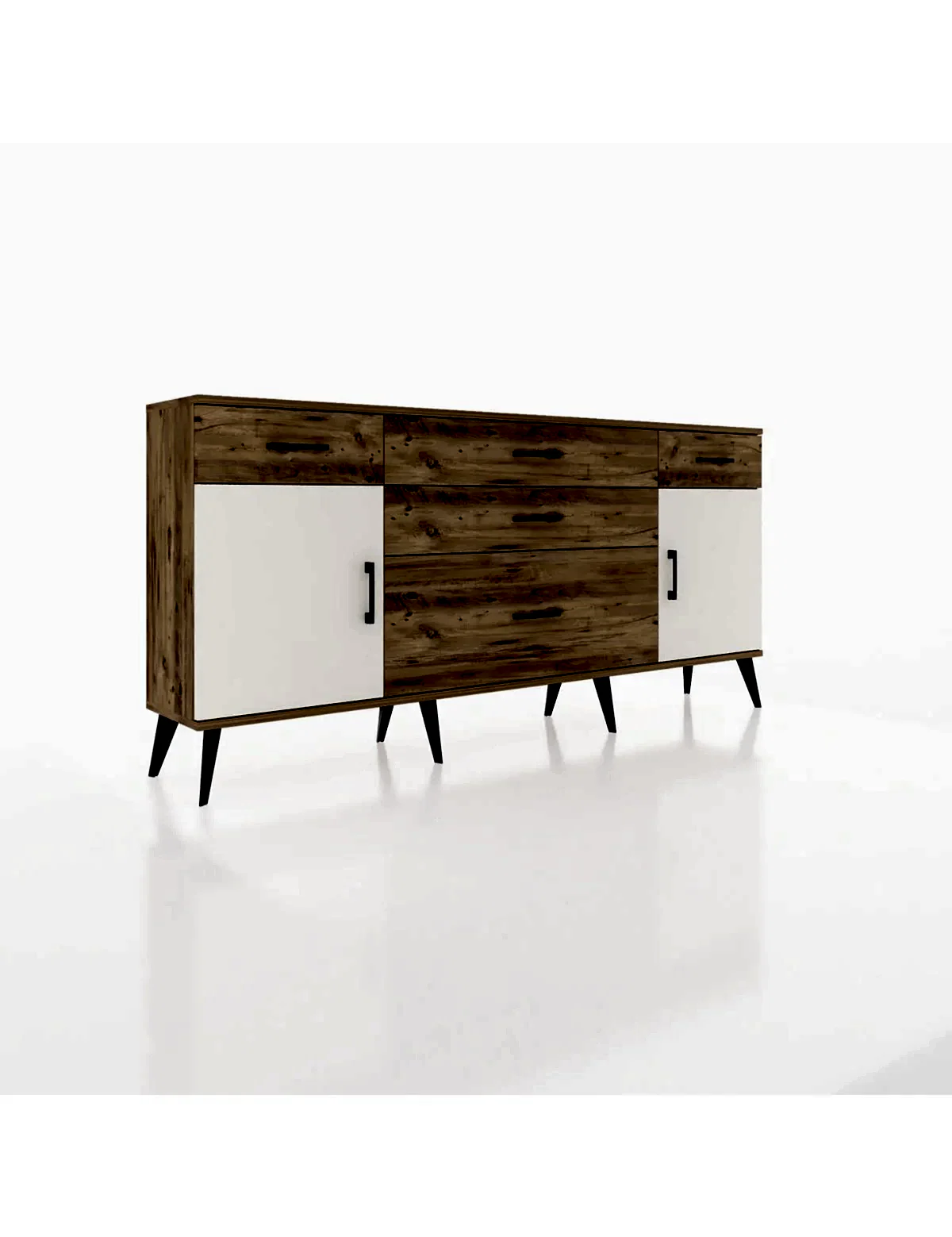 Arges Konsol 2 Raflı 5 Çekmeceli 2 Kapaklı 176x30x83 - S148M017V24A