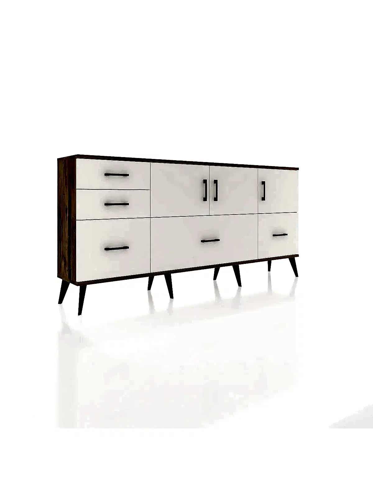 Arges Konsol 2 Raflı 5 Çekmeceli 3 Kapaklı 176x30x83 - S148M030V22A