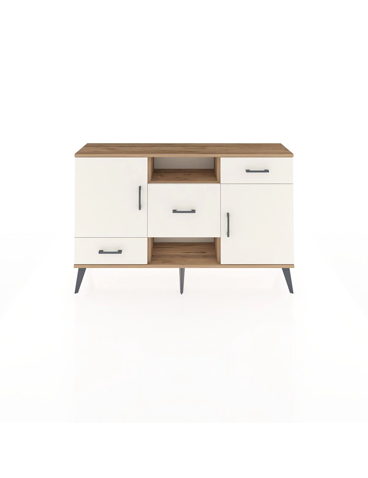 Arges Konsol 4 Raflı 3 Çekmeceli 2 Kapaklı 132x30x83 - S144M002V22A