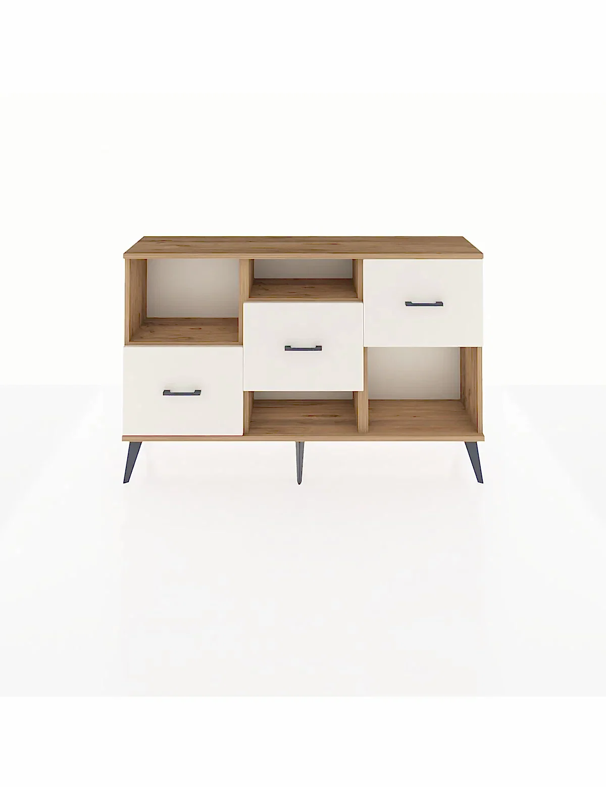 Arges Konsol 2 Raflı 3 Çekmeceli 132x30x83 - S144M005V19A