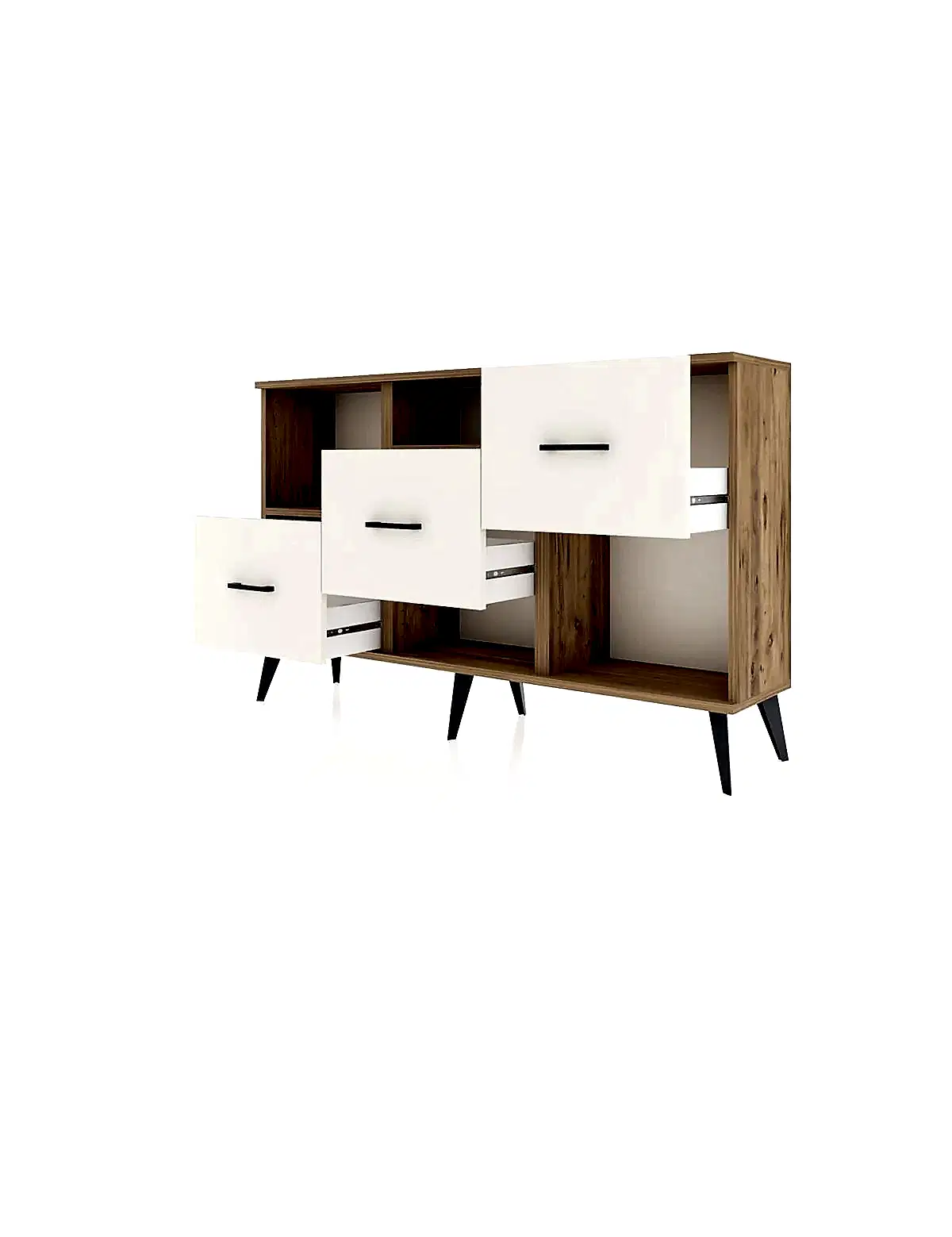 Arges Konsol 2 Raflı 3 Çekmeceli 132x30x83 - S144M005V19A