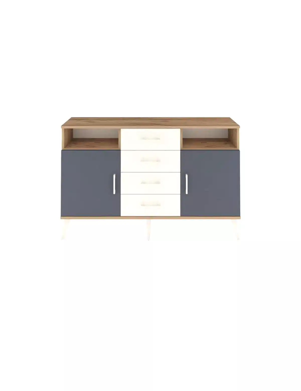 Arges Konsol 4 Raflı 4 Çekmeceli 2 Kapaklı 132x30x83 - S144M019V25A