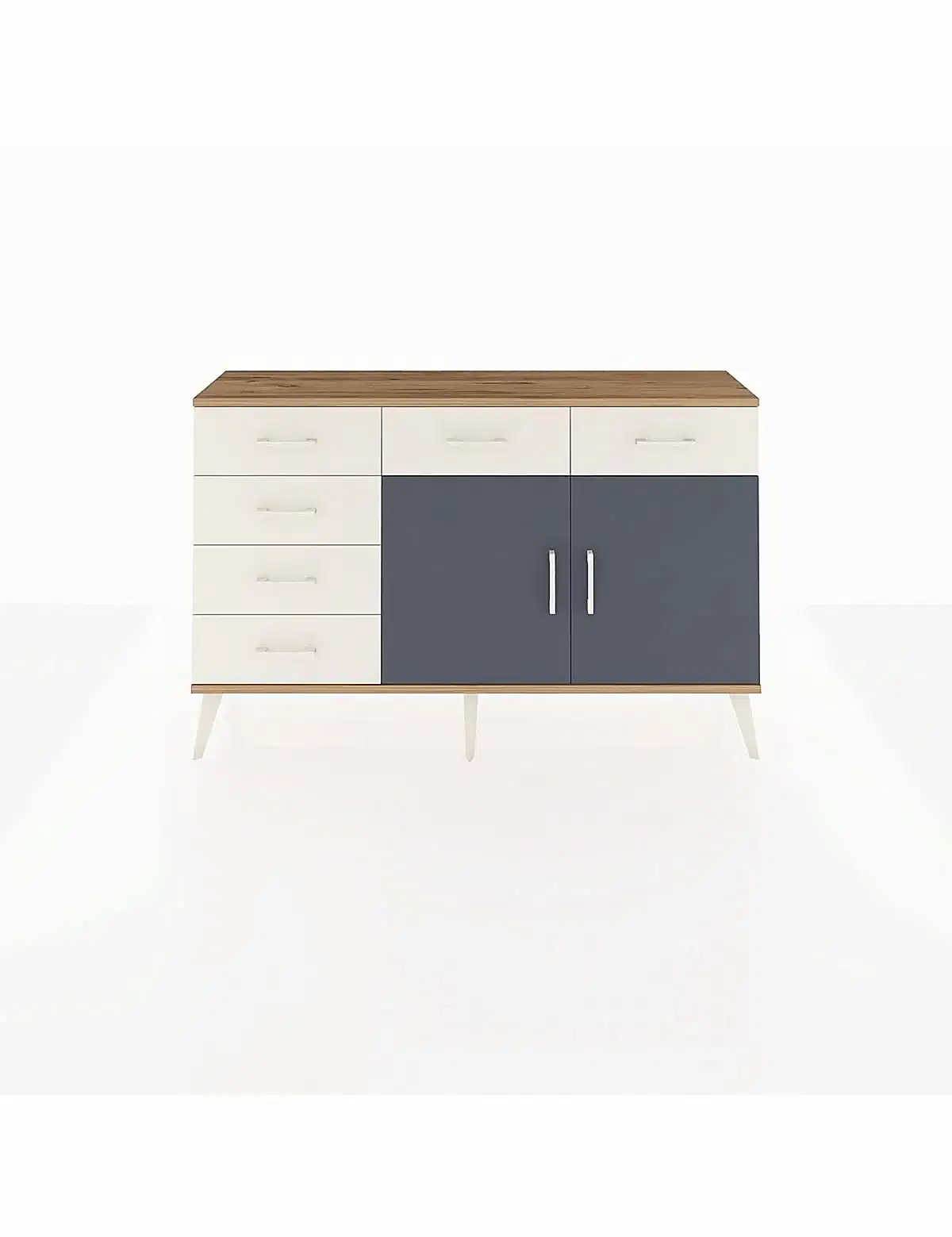 Arges Konsol 2 Raflı 6 Çekmeceli 2 Kapaklı 132x30x83 - S144M028V25A