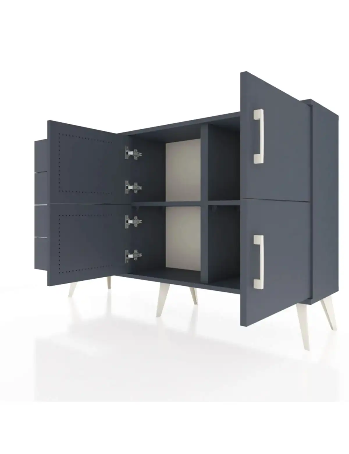 Arges Konsol 2 Raflı 4 Çekmeceli 4 Kapaklı 132x30x83 - S144M032V17A