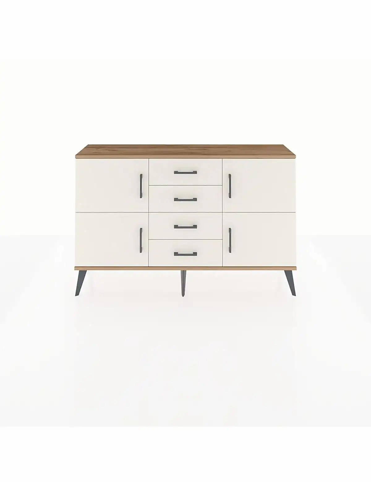 Arges Konsol 2 Raflı 4 Çekmeceli 4 Kapaklı 132x30x83 - S144M033V22A